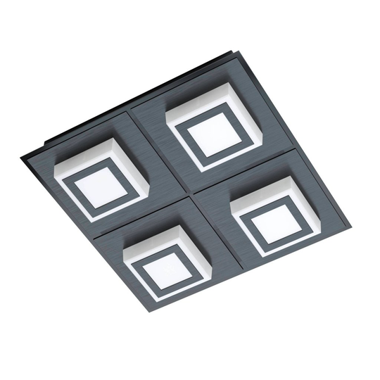Masiano 1 Led Ceiling / Wall light 4L (Sort)