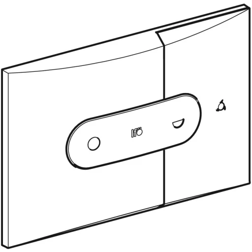 IFÖ frontluke 2 flush m/Frisk krom