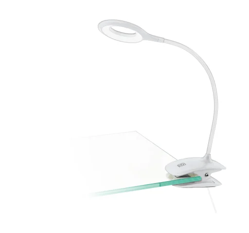 CABADO CLAMP 80LM USB BATT. RØR HVIT