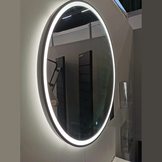 Dansani Shine Rammespeil LED Svart / 75cm