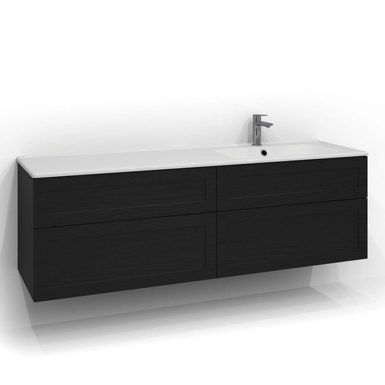 Svedbergs Forma Ramme Servantskap 160cm / 45cm Svart eik