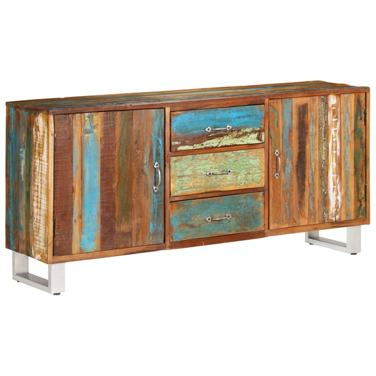 vidaXL skænk 160x40x76 cm massivt genbrugstræ