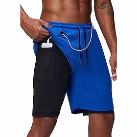 Herre Løpeshorts Kompresjonshorts Snorer 2 i 1 Grunnlag Sport Utendørs Atletisk Pustende Hurtigtørkende Fuktabsorberende Trening Treningsøkt Maraton Sports Sp