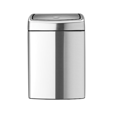 Touch Bin Rektangulær, plastinderspand 10 L Matbørstet Stål /F.P.P.