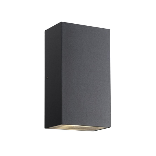 Rold rectangular wall light (sort)