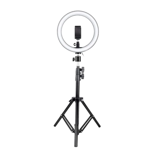 Selfie-lampe / Ring light (26 cm) og stativ