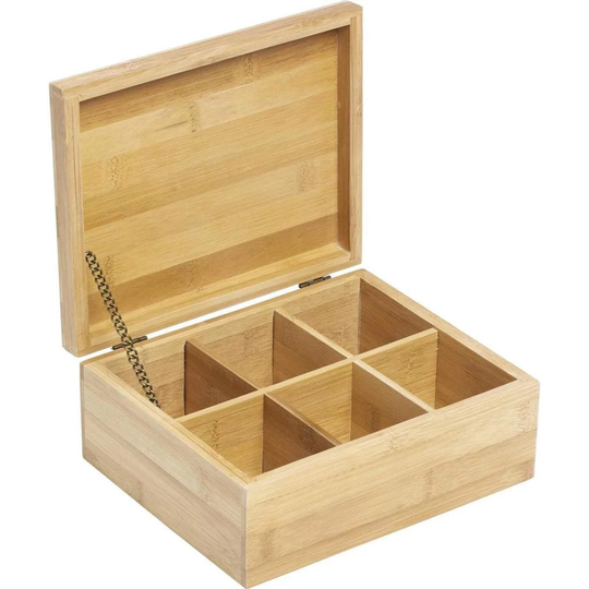 Opbevaringsboks til teposer - 6 rum