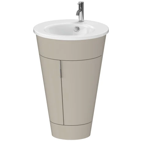Duravit Starck gulvstående servantskap, matt taupe sateng