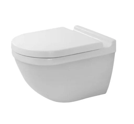 Duravit Starck 3 vegghengt toalett m/skjult montering & WonderGliss, hvit