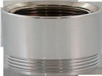 Oras overgang indvendig 1/2 og udvendig 3/4 krom. Højde 32 mm