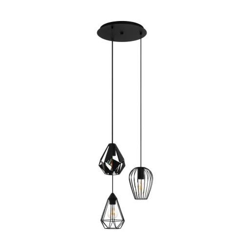 Distong cluster Ø340 sort, E27, 3X40W