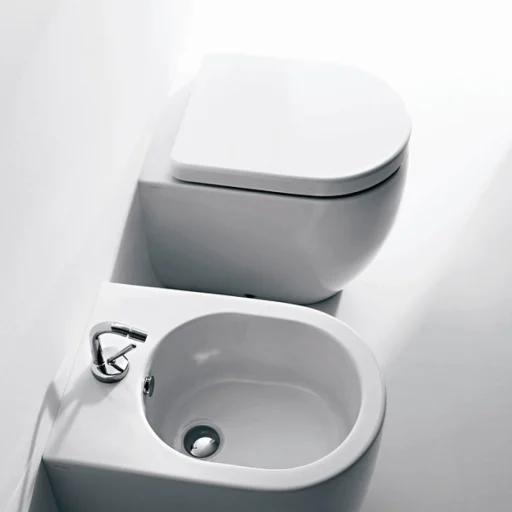 Lavabo Flo back-to-wall toalett u/sisterne, hvit