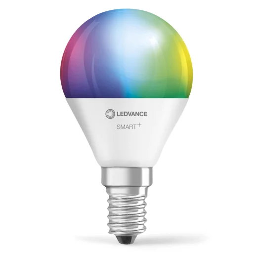 Ledvance Smart+ lyskilde, krone, 5W, RGBW, E14, WiFi, matt