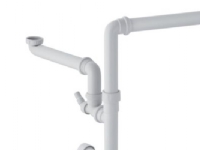 Geberit vandlås til 2 vaske - med studs, 40mm x 1.1/2