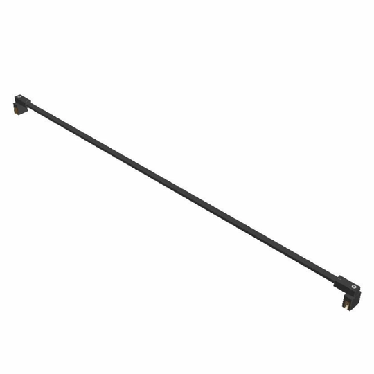 Vikingbad Støttestag 6/8mm Glass-glass 120cm Svart Matt