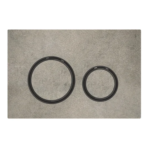Geberit Sigma 21 betjeningsplate i betong/sort/krom
