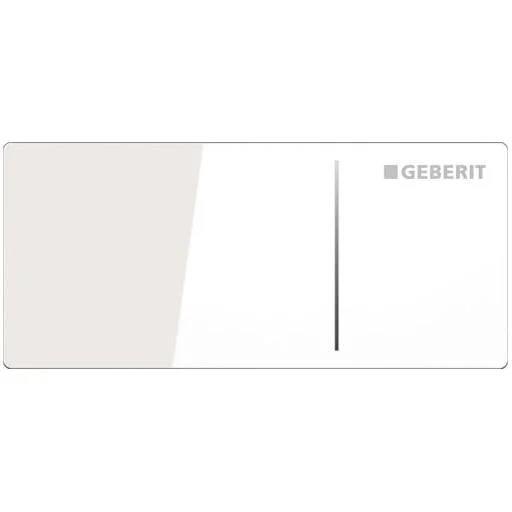 Geberit Omega70 Betjeningsplate, Hvit glass