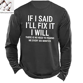 Herre Unisex T skjorte Kul skjorte Langermet skjorte Bokstaver Crew-hals Trykt mønster Normal utendørs Gate Langermet Trykt mønster Klær Sport Designer Enkel F