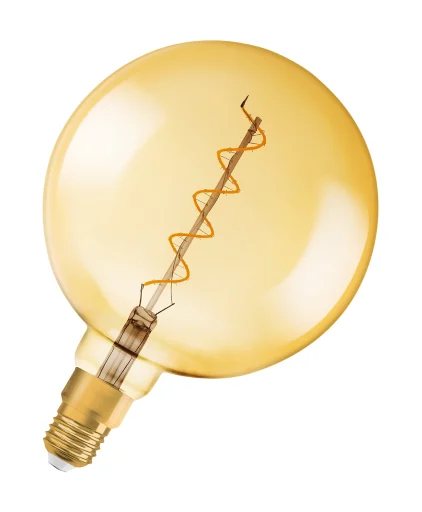 Osram Vintage 1906 stor LED globepære Ø20cm, gylden