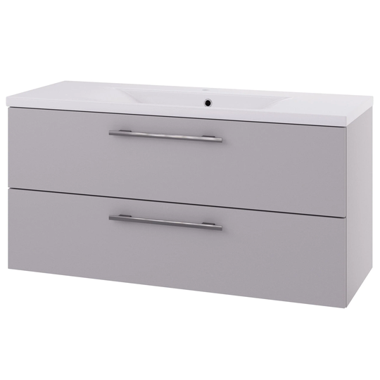 Linn Bad Ingrid D45cm Servantskap Grå Matt / 120cm 2 Skuffer