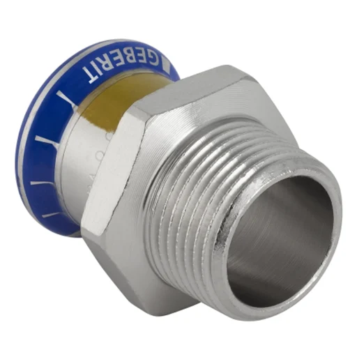 22 mm x 3/4" Overgang RFG-hylse/nippel Mapress - 5 stk