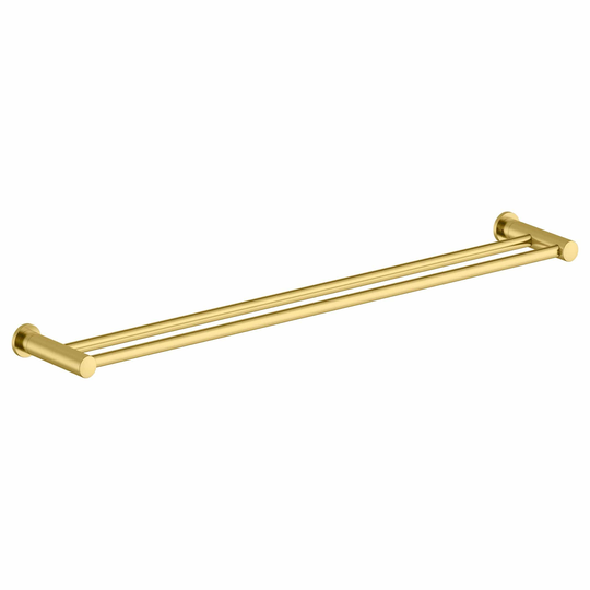 Damixa Silhouet Håndklestang Dobbel Børstet Messing / 800mm