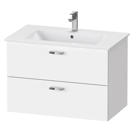 Duravit XBase servantskap m/ 2 skuffer, 80x47,5 cm, matt hvit