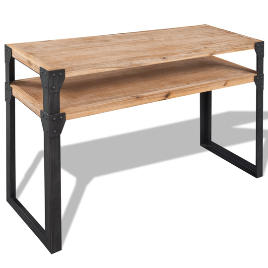 vidaXL konsolbord massivt akacietræ 120x40x85 cm