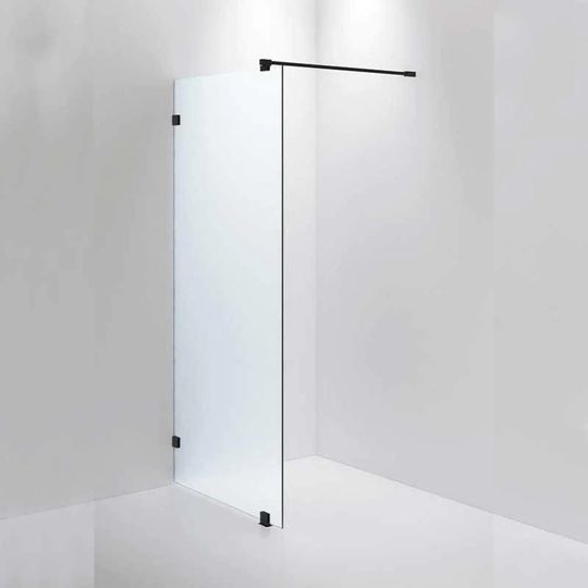 INR Iconic Nordic Rooms Dusjvegg ARC 20 Måltilpasset Svart Matt / Frostet Glass