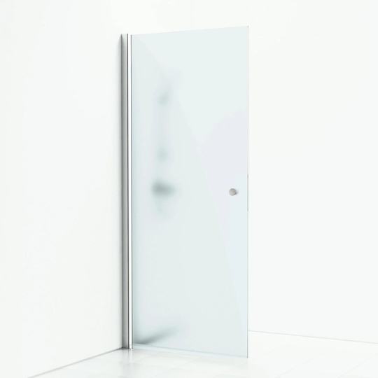 Svedbergs Skoga Dusjnisje Rett Enkel Krom / 70cm Frostet Glass