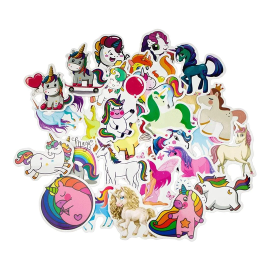 Storpakke Klistermærker og Mærkater - Unicorn 1