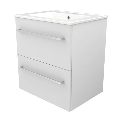 Sanibell Basicline møbelpakke 60x46 cm m/grep, hvit høyglans