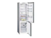 Siemens iQ300 KG39N2LEA - Køleskab/fryser - bund-fryser - fritstående - bredde: 60 cm - dybde: 66 cm - højde: 203 cm - 368 liter - Klasse E - rustfritstål look
