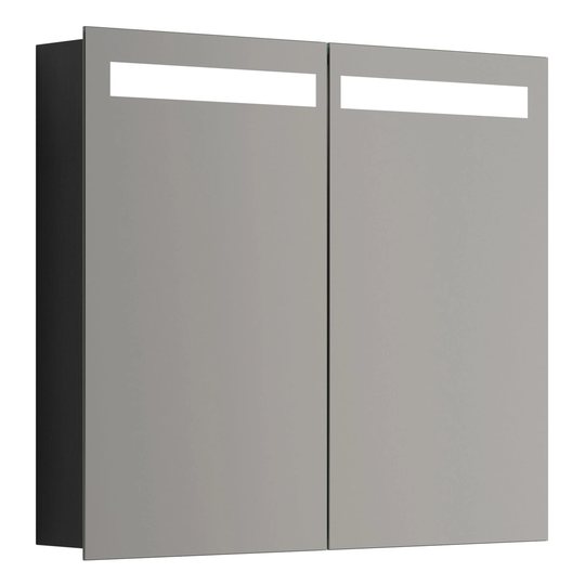 Dansani Mido+ Global Speilskap LED B50-120xh70cm Svart Struktur / 80cm
