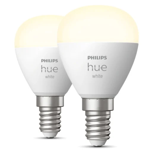 Philips Hue White E14 kronepære, 2 stk
