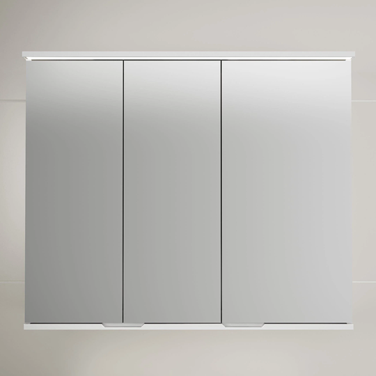 Linn Bad Hilde Speilskap med Overlys og Stikk Hvit Matt / 100cm