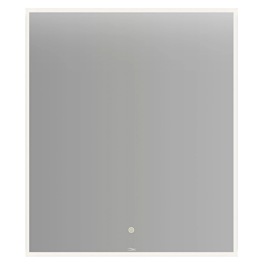 Linn Bad Vange Speil med Lyramme og Farget Kant Hvit Matt / 60cm