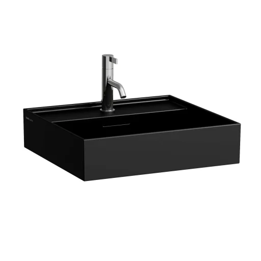 Kartell Laufen håndvask, 50x46 cm, matt sort