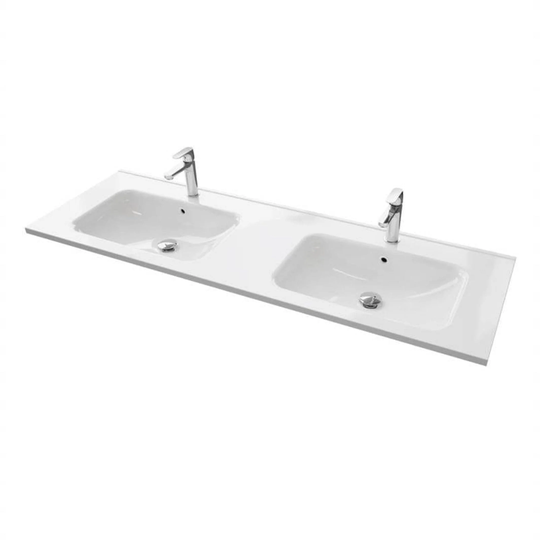 Vikingbad INA D46 Thin Møbelservant B60-180cm - H2cm Hvit / 140cm Dobbel