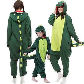 Barne Voksne Kigurumi-pysjamas Dinosaur Lapper Onesie-pysjamas Cosplay Til Damer og Herrer Gutter og jenter Jul Pysjamas med dyremotiv Tegnefilm Festival / høy
