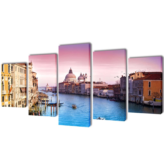 vidaXL lærredsprintsæt Venedig 200 x 100 cm