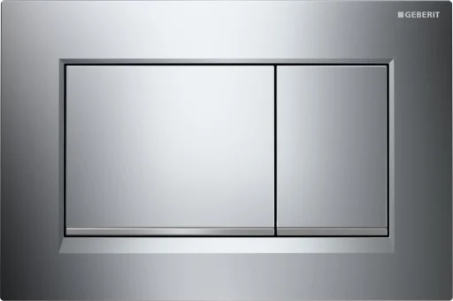 Geberit Sigma30 Betjeningsplate, Blank forkrommet/Matt forkrommet