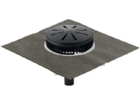 Geberit Pluvia tagbrønd - Geberit Pluvia tagbrønd med bitumenbane, perforeret: 12l/s
