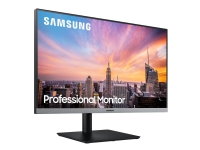 Samsung S24R650FDU - SR650 Series - LED-skærm - 24 (23.8 til at se) - 1920 x 1080 Full HD (1080p) @ 75 Hz - IPS - 250 cd/m² - 1000:1 - 5 ms - HDMI, VGA, DisplayPort - mørkegrå/blå