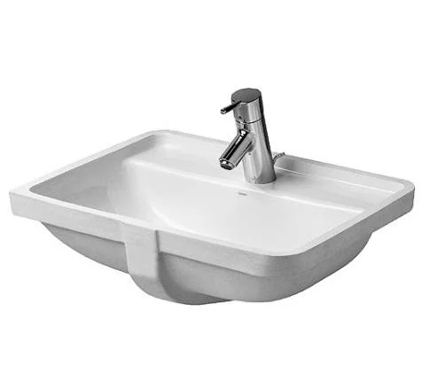 Duravit Starck 3 Servant m/Tapphull & Overløp - 52,5x40 cm