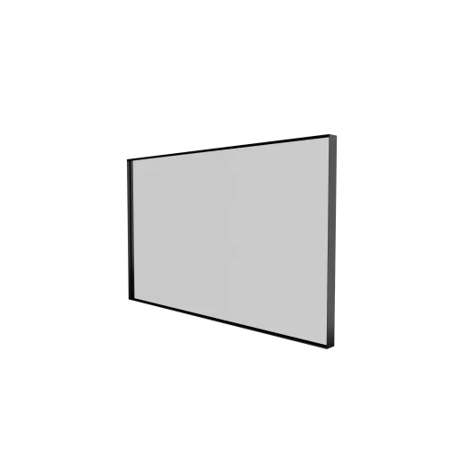 Sanibell Basicline speil 100x60 cm m/sort aluramme