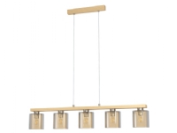 EGLO CASTRALVO LANGBORD E27 5L BS/TRÆ/AMBER