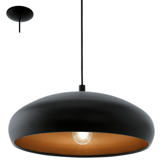 Mogano 1 pendant (sort)
