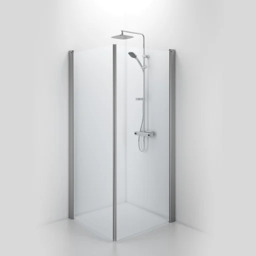 Ifö Space Dusjhjørne rett, 90x90 cm