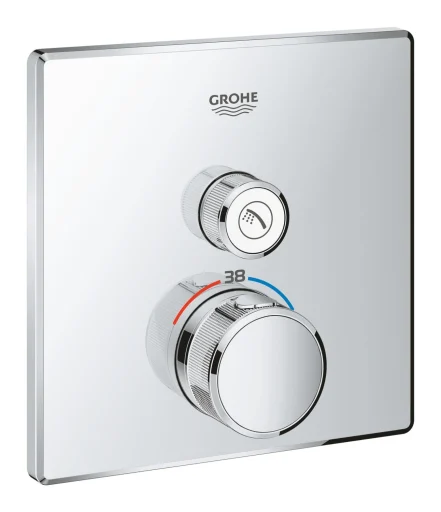 Grohe Grohtherm SmartControl Dusjbatteri m/Termostat, 1 uttak, Krom